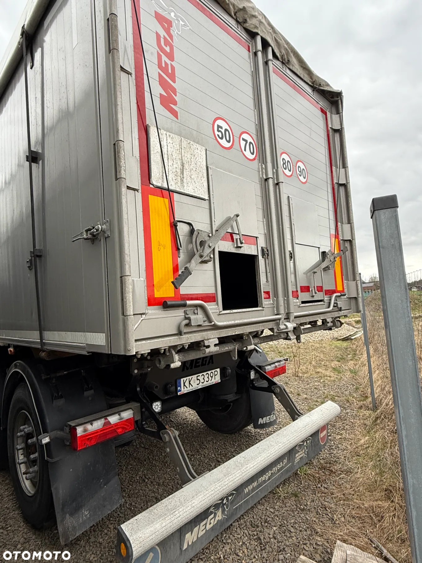 Mega Naczepa Wywrotka Aluminiowa 50m3 klapo-drzwi. Mega Benalu - 14