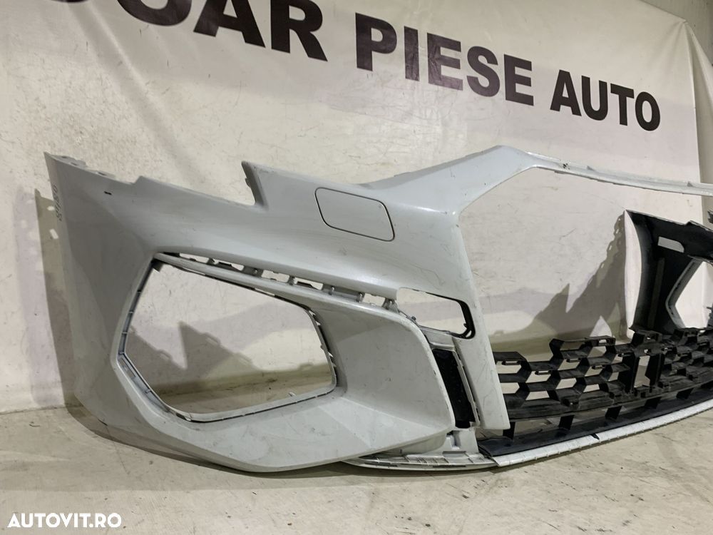 Bara fata Audi A3, S-Line, 2019, 2020, 2021, 2022, 2023, 2024, cod origine OE 8Y0807437F, cu gauri pentru spalatori faruri. - 2