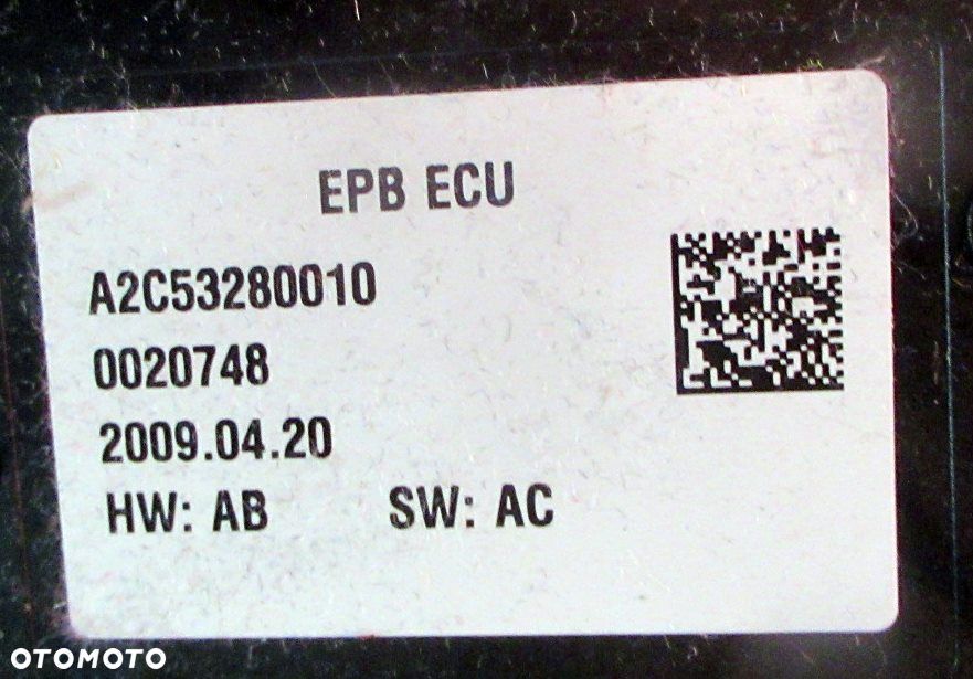 peugeot 3008 2.0 hdi hamulca ręczny elektryczny a2c53280010 - 3