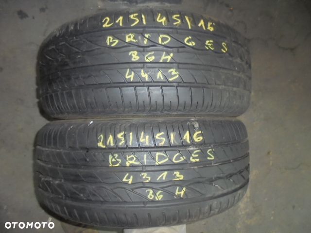 OPONY 215/45R16 BRIDGESTONE TURANZA ER300 7.7MM - 1