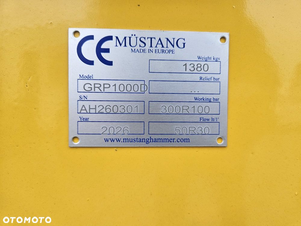MUSTANG GRP 1000 NOWY CHWYTAK SORTUJĄCY WYBURZENIOWY HANER - 7