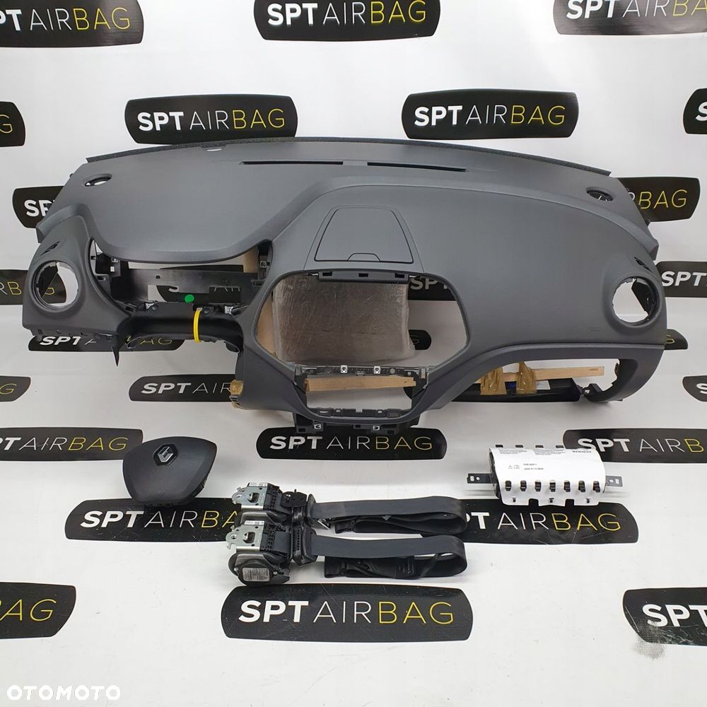 RENAULT CAPTUR I LIFT DESKA ROZDZIELCZA KONSOLA KOKPIT PULPIT PODUSZKI AIRBAG AIR BAG PASY KIT SET - 1