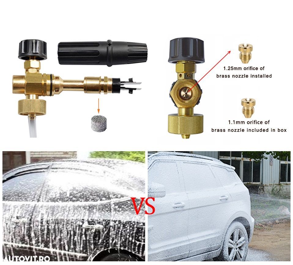 Lance spumare profofesionala compatibila Karcher K2-K7, alama 1 litru. - 2