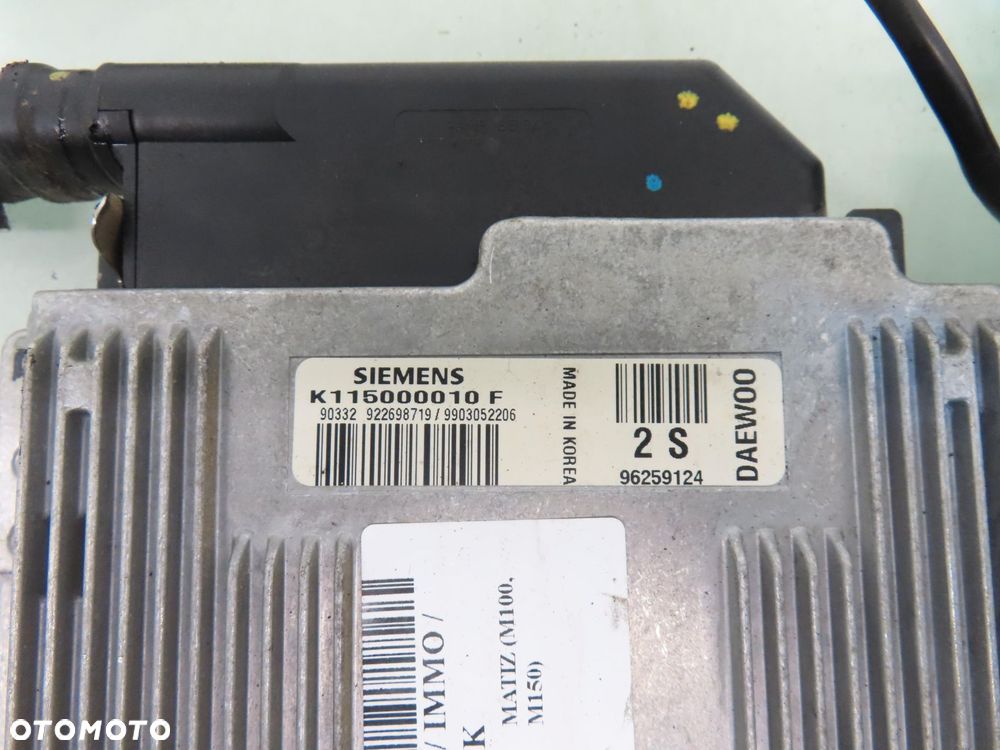 STACYJKA STEROWNIK DAEWOO MATIZ 0.8 K115000010F 96259124 - 6