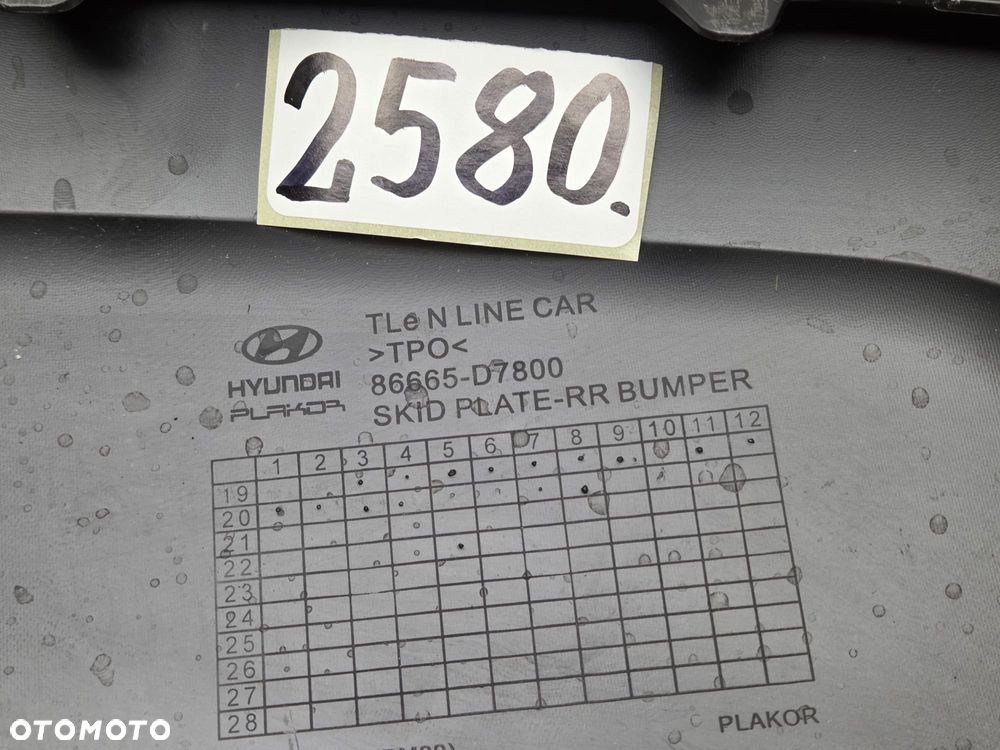 Hyundai tucson III N-line 86665D7800 dyfuzor dokładka zderzaka tył tylny - 5