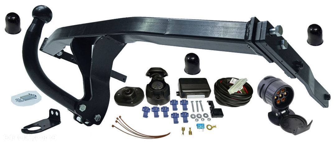 HAK HOLOWNICZY + MODUŁ + WIĄZKA 13PIN/7P RENAULT SCENIC 2 II - 1