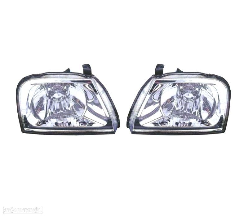 FARÓIS OPTICAS COM REGULAÇÃO MANUAL PARA MITSUBISHI L200 K74 96-06 - 1