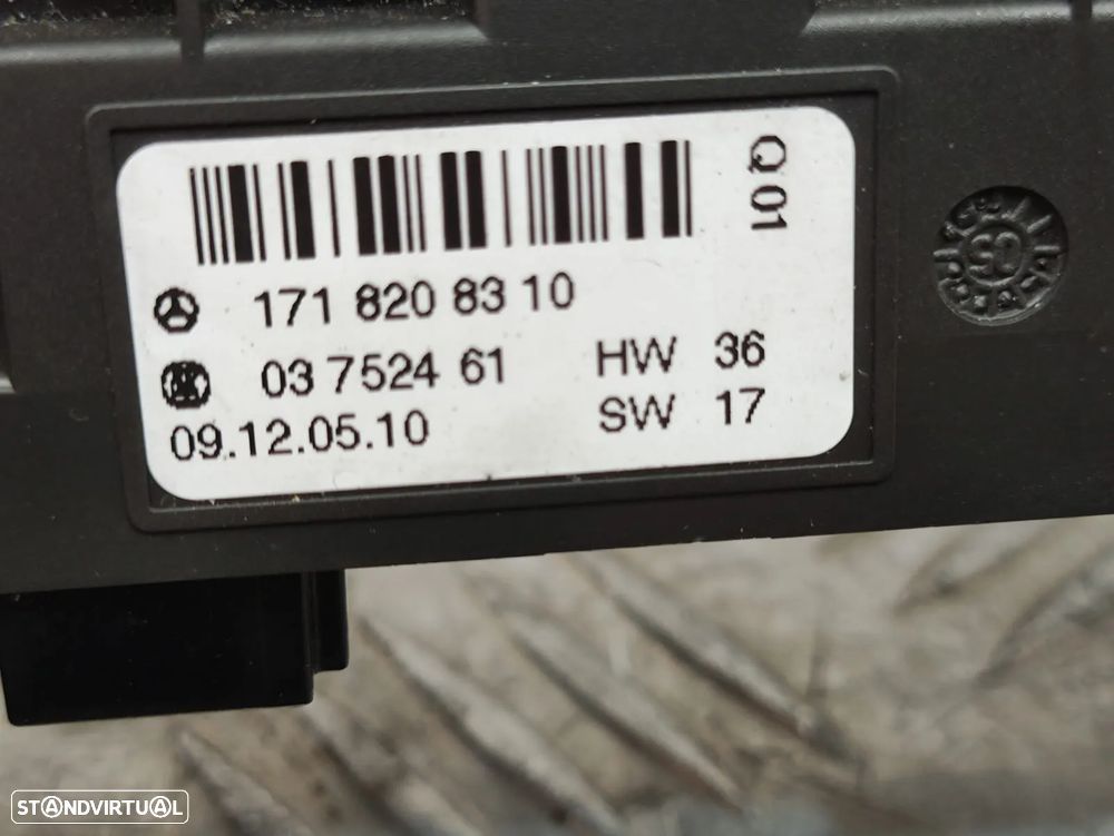 Modulo Controlo Botão 4 piscas Aquecimento Dos Bancos Trancar Portas Mercedes Benz SLK R1 1718208310 - 8