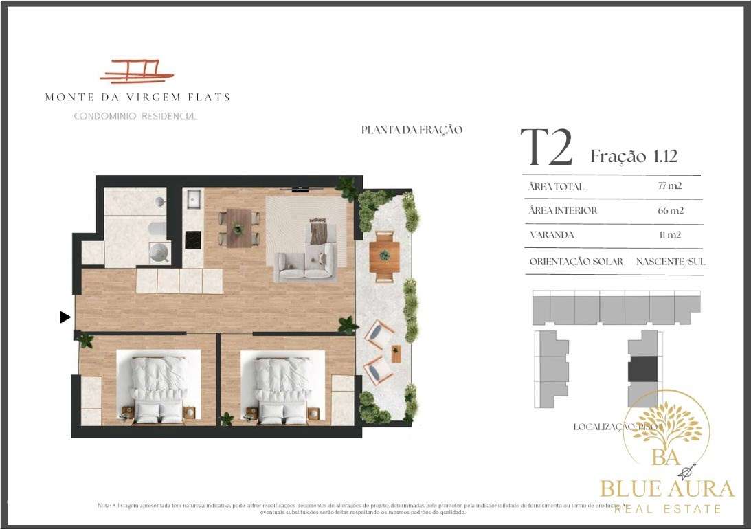 Apartamento T2 em Vila Nova de Gaia com Varanda - Grande imagem: 2/7