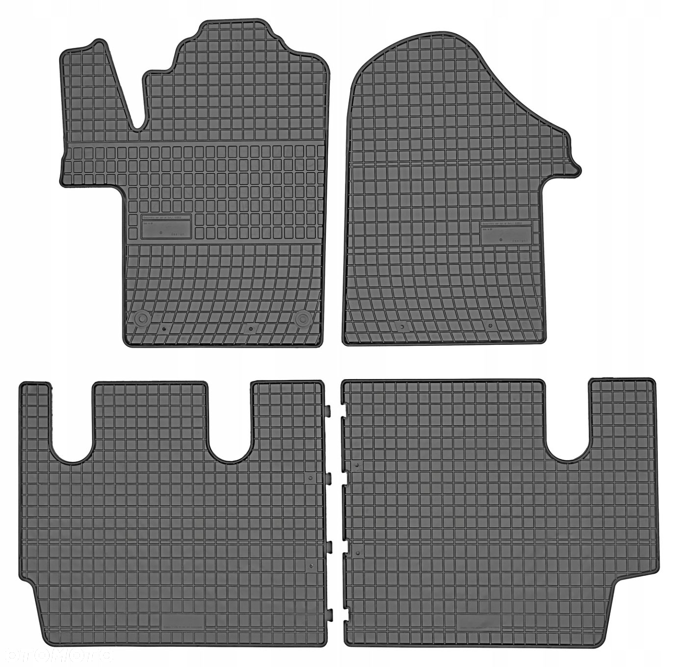 Dywaniki Gumowe MERCEDES VITO W447 od 2014 stopery - 7