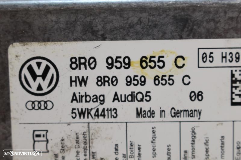 Centralina De Airbags Audi Q5 (8Rb)  8R0959655c / 5Wk44113 / 8R0 959 6 - 2