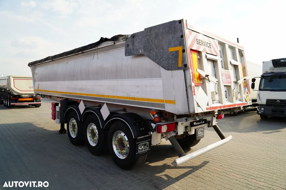 Benalu 557 BASCULĂ BENALU / 25 m³ / HYDROCLASP / ALUMINIU / 2X AXE RIDICABILE / PRELATĂ ELECTRICĂ / JANTE DIN ALIAJ / - 5