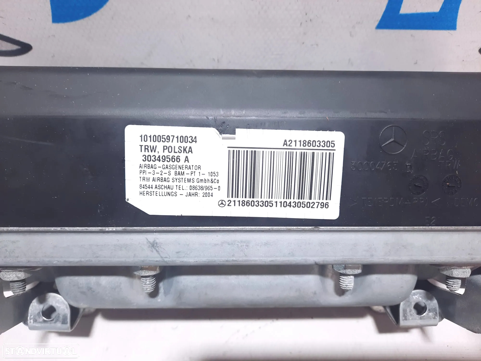 AIRBAG PASSAGEIRO A2118603305 MERCEDES CLASS E W211 - 5