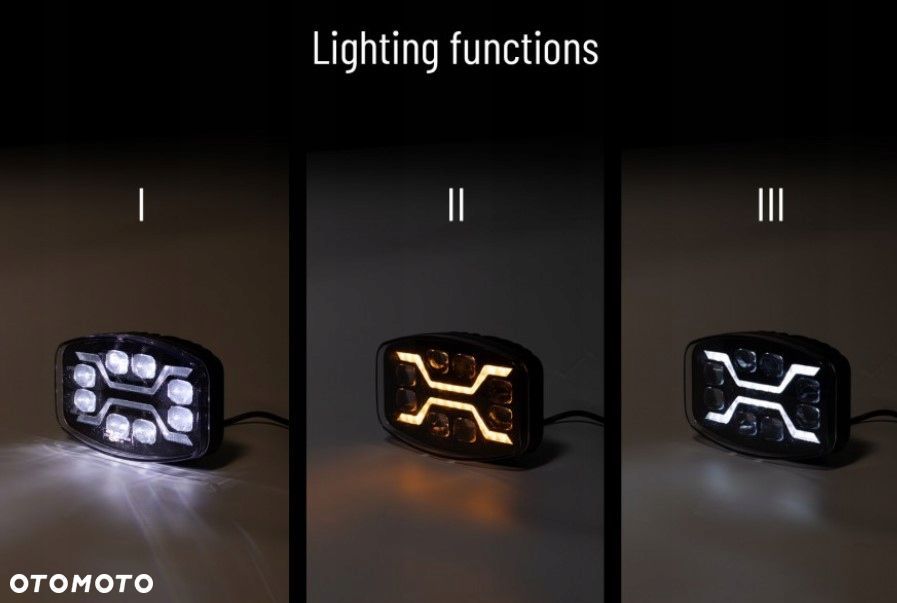 reflektor drogowy led x spider z pozycyjnym światłem - 4