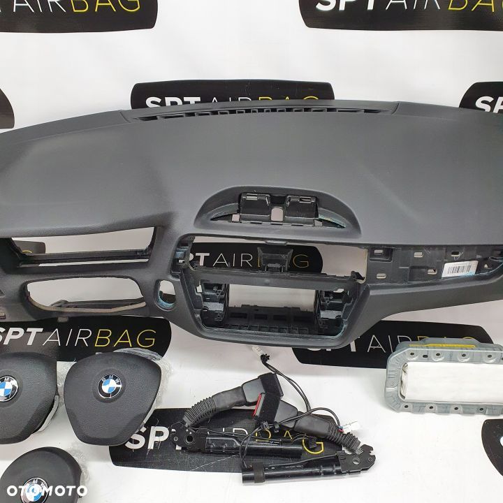 BMW F20 F21 LIFT DESKA ROZDZIELCZA KONSOLA KOKPIT PULPIT PODUSZKI AIRBAG AIR BAG NAPINACZE KIT SET - 3