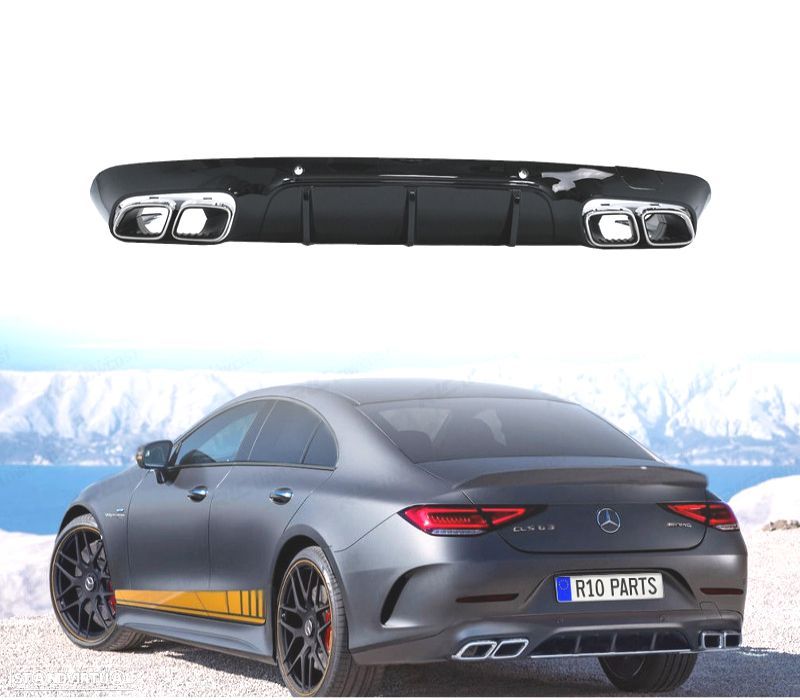 DIFUSOR MERCEDES W257 18-24 LOOK AMG CLS63 - 1