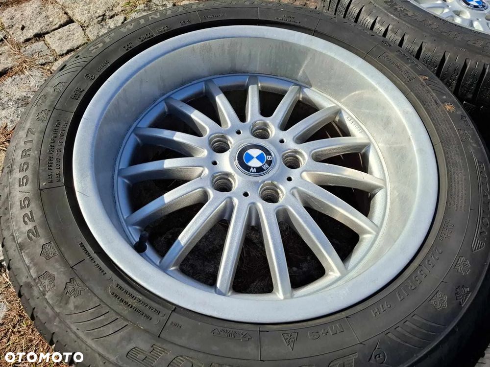 KOŁA ZIMOWE ZIMA ALUFELGI Z RANTEM 225/50 R17 8Jx17 H2 BMW E39 5x120 - 4