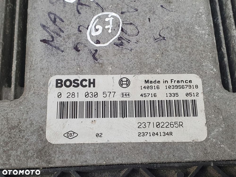 STEROWNIK SILNIKA Renault Master III 2.3 DCI komputer 0281030577 237102265R - 2