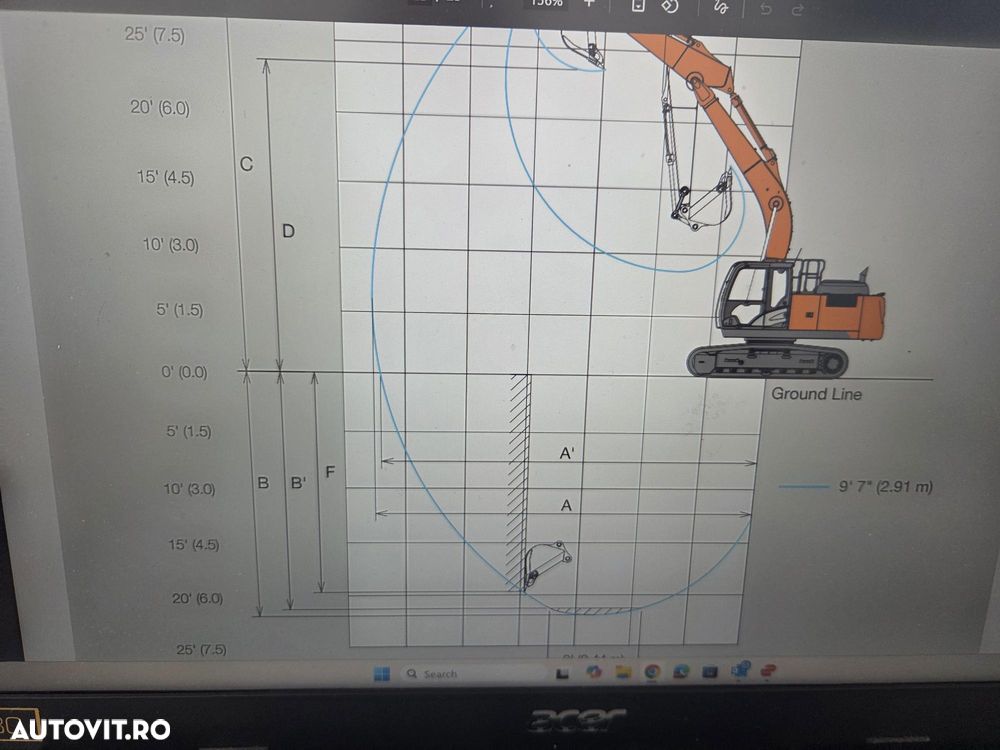 Hitachi 22tone, ZX220, 2025, 8h, NOU, CUPA 1,3mc, inst picon pe brate, aer conditionat, scaun operator pneumatic, CE, posibilitate leasing 5 ani-PROMOTIE 109.500 EUR+Tva - 29
