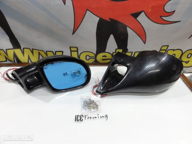 Espelhos Universais estilo BMW E36 M3 ELETRICOS 3 fios com vidro anti encandeamento - 5