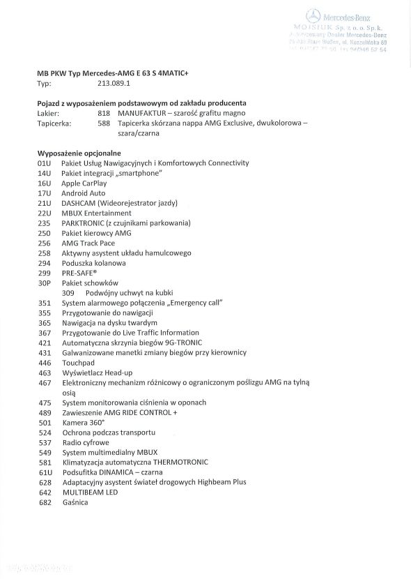 Mercedes-Benz Klasa E AMG 63 S 4-Matic+ - 9