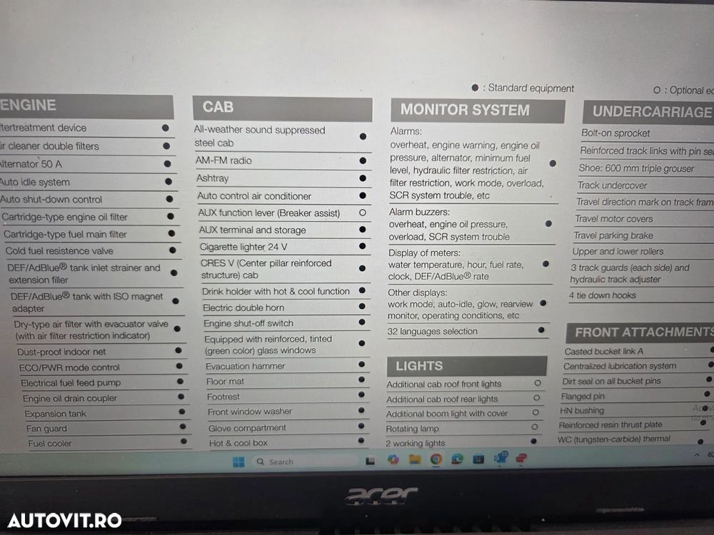 Hitachi ZX250LCN-6, 2019, 5.737h, CUPLA RAPIDA, cupa 1,55mc, inst picon, inst rotire, camera spate si laterale, latime 2,99m, ad sapare 7m, 3 pompe hidr HITACHI, consum 11,8l/h, lant 80% ok, ridica 16t, posibil leasing 3 ani-PROMOTIE 89.900 EUR+Tva - 40