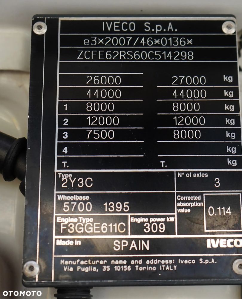 Iveco / S-WAY / 420 / E 6 / KONTENER + WINDA / 22 PALETY / RETARDER / OŚ SKRĘTNA / ROLETA - 11