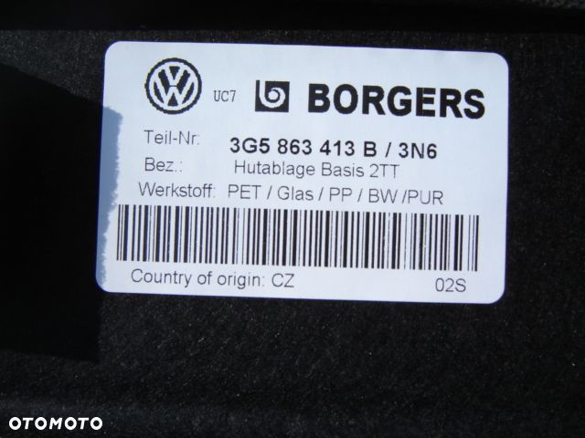 VW PASSAT B8 SEDAN PÓŁKA TYŁ NOWA ORYG 3G5863413 B - 3