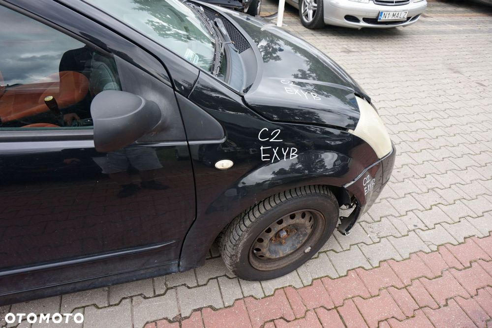 MASKA ZDERZAK BŁOTNIKI LAMPY C2 PH1 EXYB  CITROEN 2003-2005 CZARNY PRZÓD KOMPLETNY - 27