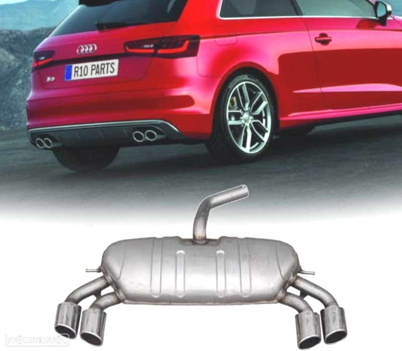 PANELA DE ESCAPE AUDI A3 HATCHBACK 13-20 LOOK S3 - 1