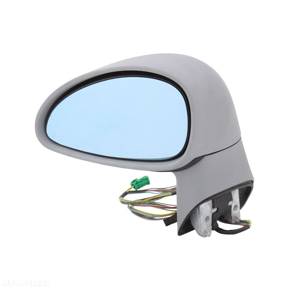 Oglinda exterioara Citroen C4 (La/Lc) 10.2004-12.2010 stanga/dreapta Best Auto Vest albastra asferica carcasa prevopsita grunduita reglare electrica cu incalzire - 1