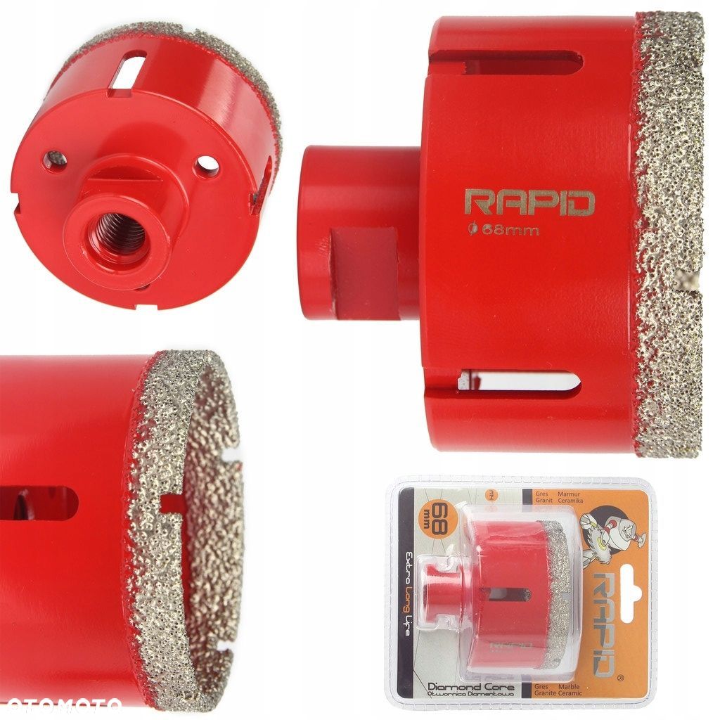 OTWORNICA DIAMENTOWA KORONA WIERTŁO DO GRESU 68mm - 1