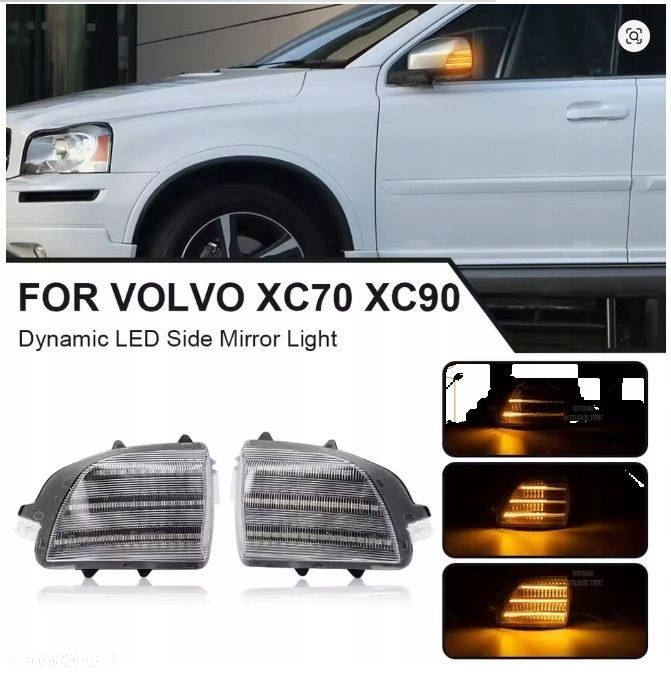 Kierunkowskaz Migacz Lusterko kpl Led Volvo XC70 II 2007-16 XC90 I Lift 06- - 2