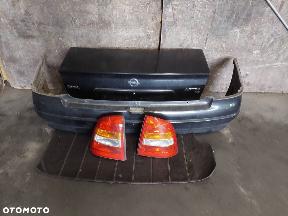KOMPLETNY TYŁ OPEL ASTRA G Z298 KLAPA BAGAŻNIKA ZDERZAK TYŁ LAMPY - 1
