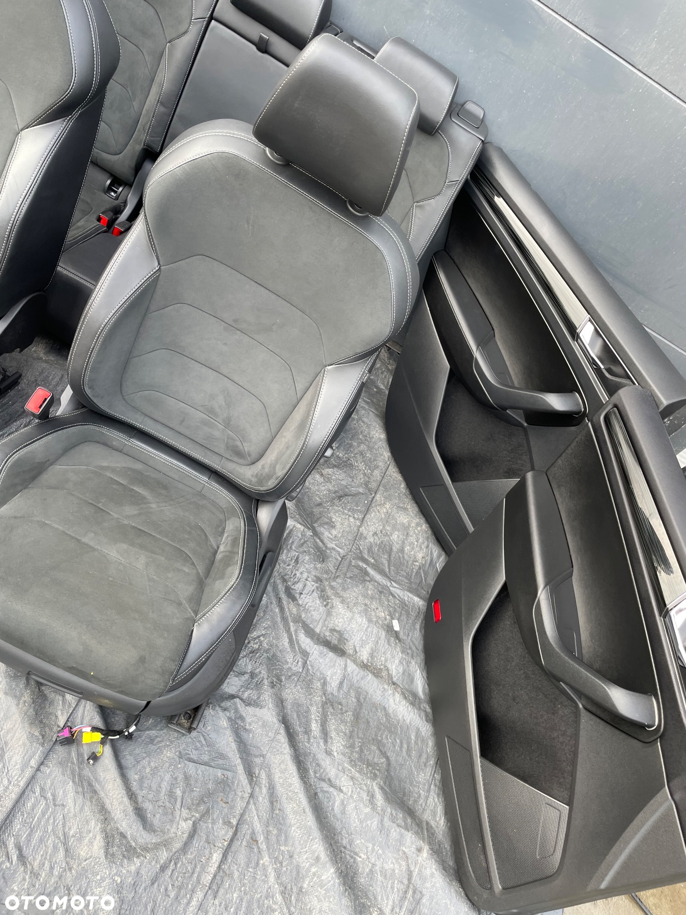 VW KODIAQ fotele kanapa wnetrze skóra alkantara super stan 28 tys przebiegu - 6