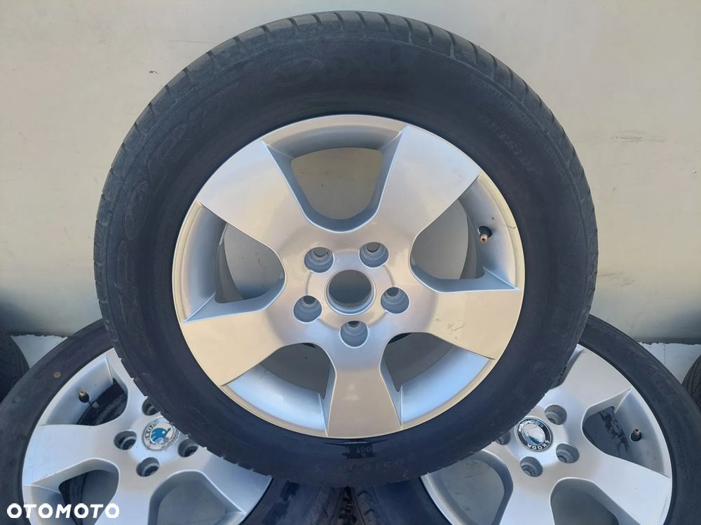 KOŁO ALUFELGA FELGA ALUMINIOWA VW SKODA SEAT AUDI 5x112 ET 50 OPONA LETNIA 205/60 R15 - 1