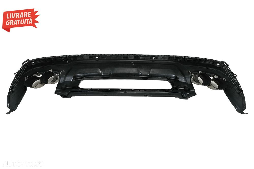 Difuzor Bara Spate Evacuare Dubla Audi Q7 SUV 4M Facelift (2020-2025)- livrare gratuita - 7
