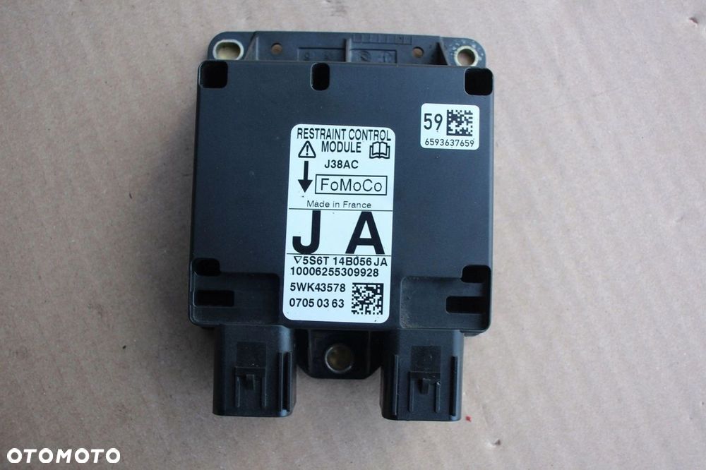 Moduł poduszek powietrznych AIRBAG FORD FIESTA MK5 MK6 5S6T14B056JA - 1