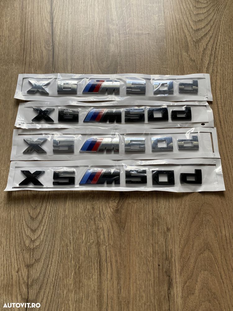 Embleme Emblema Logo Semn Scris X5 X6 M50d M4 M5 M 550d M Aripi - 3