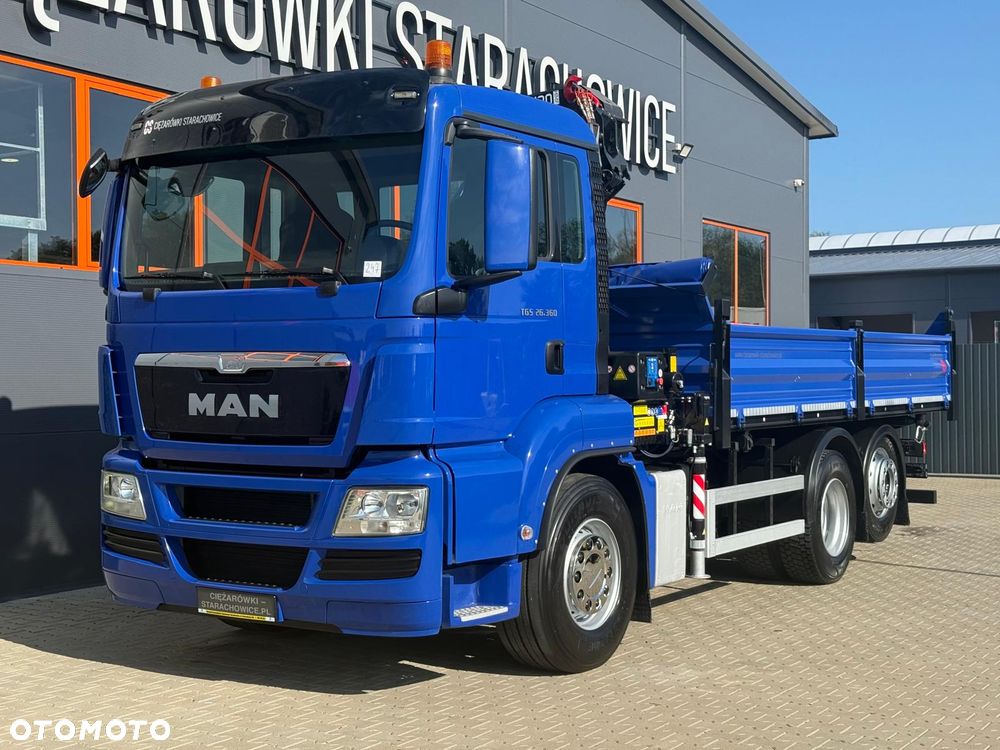 MAN TGM TGS TGX 26.360 // E5 // 6x2 6x4 // WYWROTKA 3-S // HMF 1420 K2 // kipper, krane, crane, żuraw, dźwig, wywrot - 7