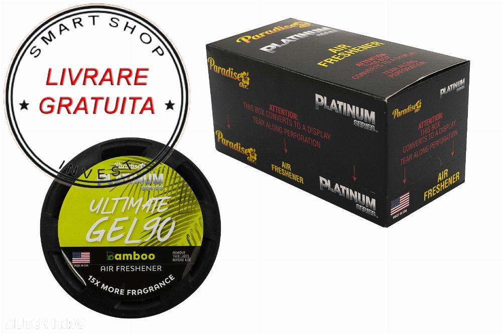 Paradise Fresh Air Ultimate Gel Odorizant Seria Platinum 4 Bucati Bamboo- livrare gratuita - 2