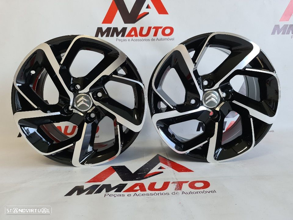 Jantes Citroen Preto Polido 15