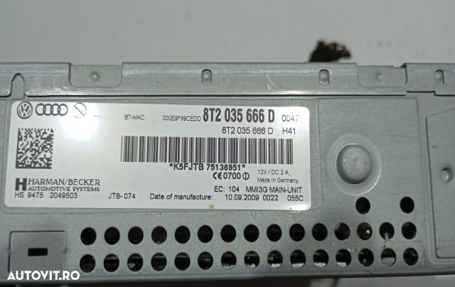 Multimedia navigatie 8T2035666D Audi Q5 8R [2008 - 2012] - 3