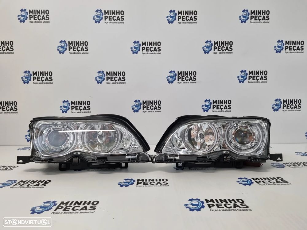 Faróis Angel Eyes CCFL BMW (E46) Facelift Angel Eyes em Branco