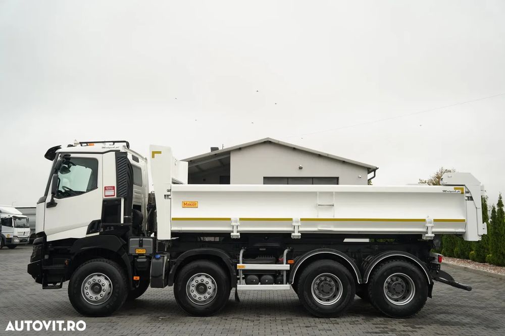 Renault K 480 / 8x4 / WYWROTKA DWUSTRONNA - 6 M / HYDROBURTA / HYDROKLAPA / AUTOMAT / EURO 6 / - 14