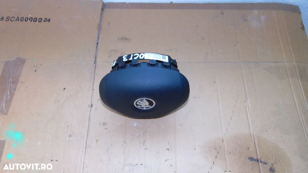 Airbag volan Skoda Octavia 3 an 2014 cod 5E0880201 - 1