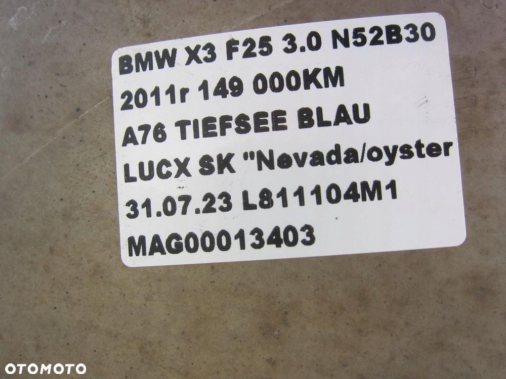 BMW X3 F25 N52 3.0 TŁUMIK KOMPLETNY WYDECH 7646018 - 10