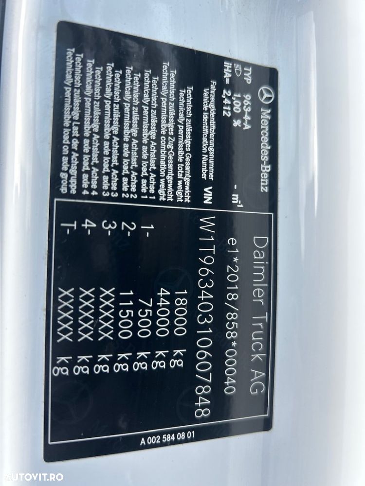 Mercedes-Benz 1851, GigaSpace, Retarder,Mirror Cam, Factura externa - 21