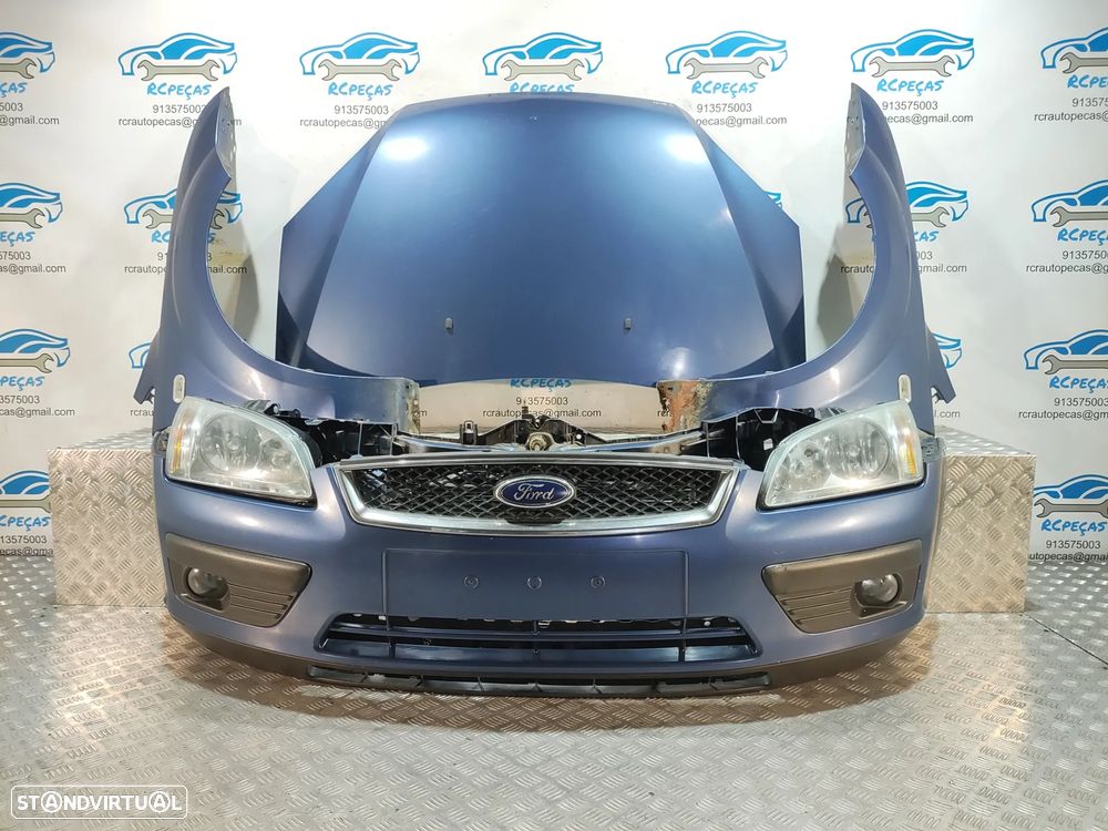 FRENTE COMPLETA FORD FOCUS 2 II MK2 FASE 1 CAPOT PARACHOQUES GUARDA-LAMAS OTICAS RADIADOR VENTILADOR FRENTE FIBRA REFORÇO - 1