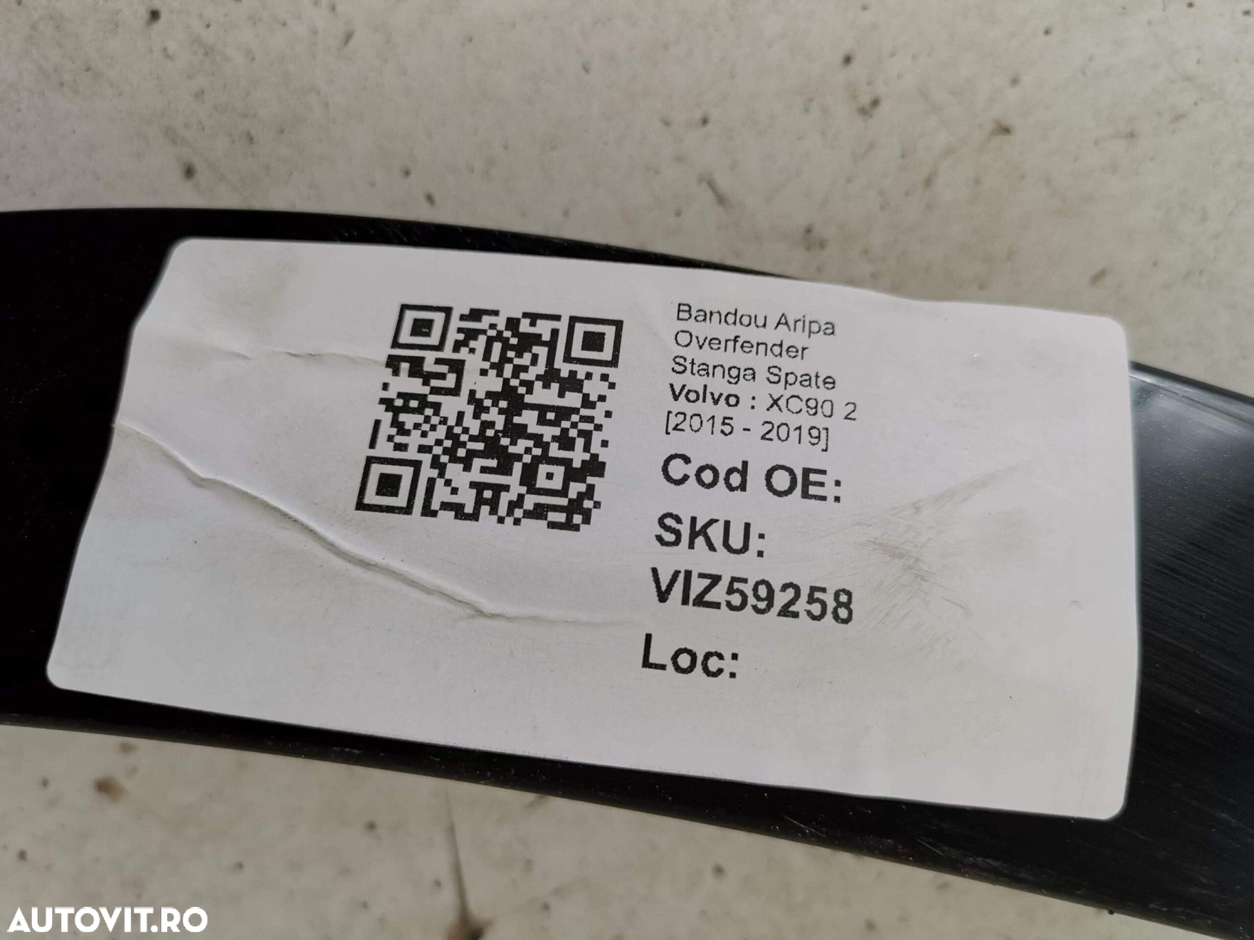 Bandou Aripa Overfender Stanga Spate Volvo  XC90 2 [2015 - 2019] Origi - 8